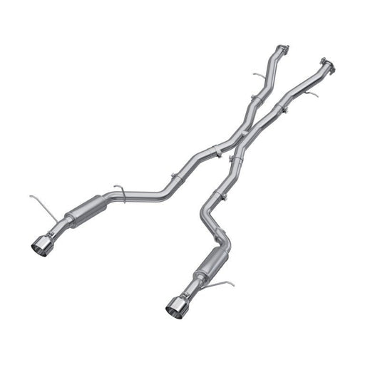 MBRP - MBRP 18 - 23 Dodge Durango SRT 6.4L Armor Lite AL Steel 3in Cat Back Exhaust Dual Rear Exit w/ SS Tips - Demon Performance