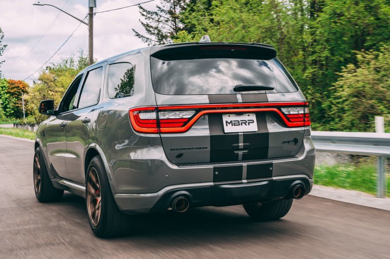MBRP - MBRP 18 - 23 Dodge Durango SRT 6.4L Armor Pro T304 SS 3in Cat Back Exhaust Dual Rear Exit w/ CF Tips - Demon Performance