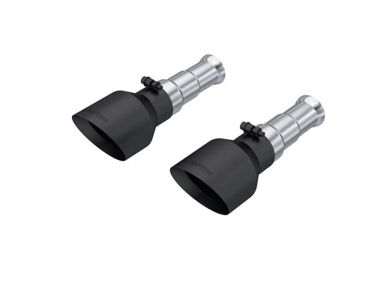 MBRP - MBRP 19 - 24 Ram 1500 Classic 5.7L Hemi 5in OD Dual Wall Angle Cut T304 BLK CB Exhaust Tips - Pair - Demon Performance