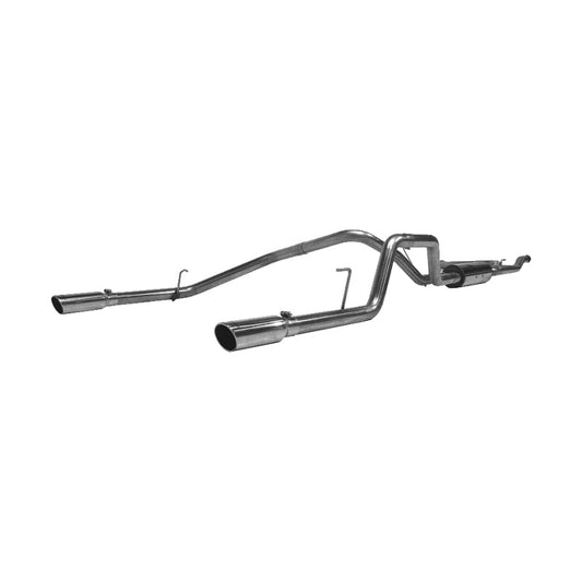 MBRP - MBRP 2004 - 2009 Nissan Titan 5.6L EC/CC Cat Back Dual Split Rear - Demon Performance