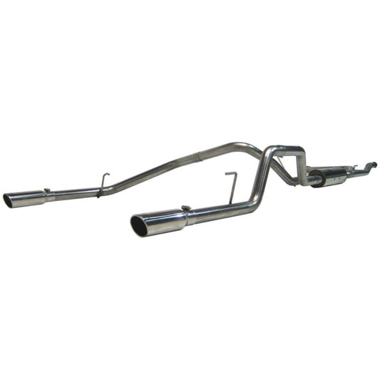 MBRP - MBRP 2004 - 2009 Nissan Titan 5.6L EC/CC Cat Back Dual Split Rear - Demon Performance