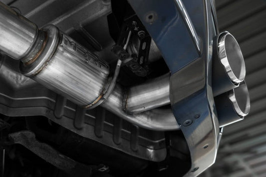 MBRP - MBRP 2009 - 2023 Nissan GTR 3.8L Stainless Steel 3.5in Cat - Back, Dual Split Rear Quad Carbon Tips - Demon Performance