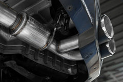 MBRP - MBRP 2009 - 2023 Nissan GTR 3.8L Stainless Steel 3.5in Cat - Back, Dual Split Rear Quad Carbon Tips - Demon Performance