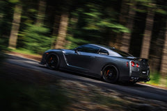 MBRP - MBRP 2009 - 2023 Nissan GTR 3.8L Stainless Steel 3.5in Cat - Back, Dual Split Rear Quad Carbon Tips - Demon Performance