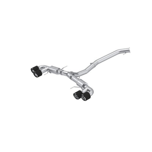 MBRP - MBRP 2009 - 2023 Nissan GTR 3.8L Stainless Steel 3.5in Cat - Back, Dual Split Rear Quad Carbon Tips - Demon Performance