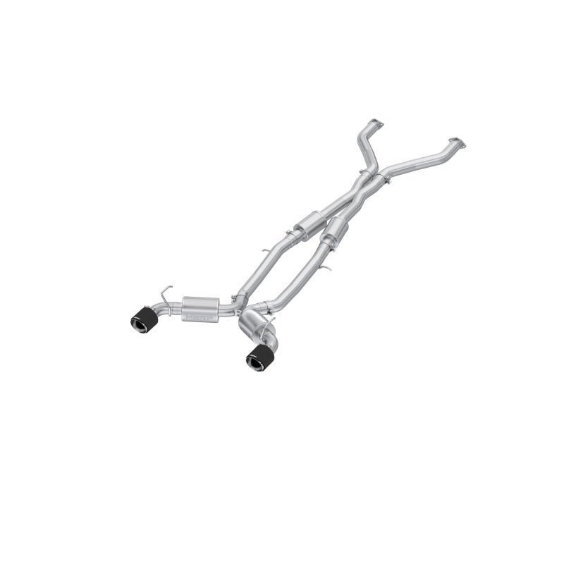 MBRP - MBRP 23 - 24 Nissan Z 3.0L Armor Pro T304 Stainless Steel 3in Cat - Back Dual Rear Exit w/ 5in OD CF Tip - Demon Performance