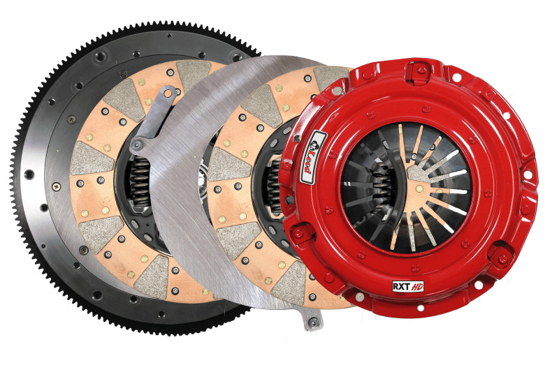 McLeod Racing - McLeod 18-23 Ford Mustang RXT Twin Disc Clutch Kit 1 1/8 x 26 Spline 164T 8 Bolt AL Flywheel - Demon Performance