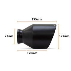 Mishimoto - Mishimoto 15 - 23 Dodge Charger/Challenger Muffler Tip Pair - 5in - Black - Demon Performance