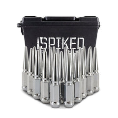 Mishimoto - Mishimoto Mishimoto Steel Spiked Lug Nuts M14 x 1.5 24pc Set Chrome - Demon Performance
