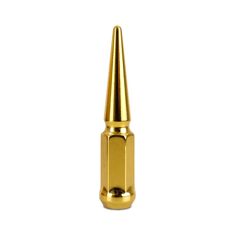 Mishimoto - Mishimoto Mishimoto Steel Spiked Lug Nuts M14 x 1.5 24pc Set Gold - Demon Performance