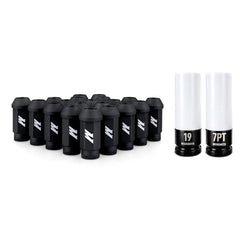 Mishimoto - Mishimoto Steel Locking Lug Nuts M14x1.5 20pc Set Black - Demon Performance
