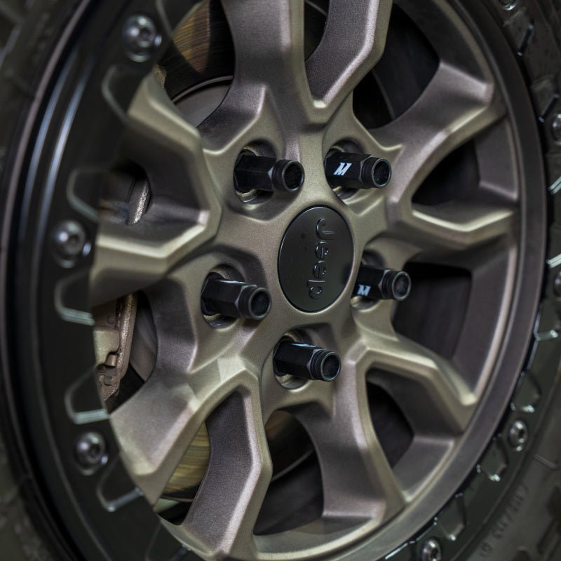 Mishimoto - Mishimoto Steel Locking Lug Nuts M14x1.5 20pc Set Black - Demon Performance