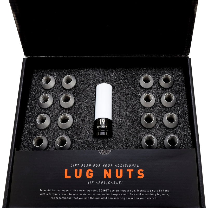 Mishimoto - Mishimoto Steel Locking Lug Nuts M14x1.5 20pc Set Silver - Demon Performance