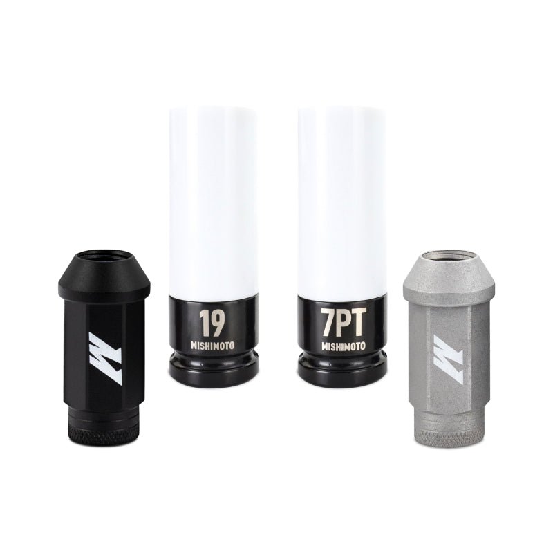 Mishimoto - Mishimoto Steel Locking Lug Nuts M14x1.5 24pc Set Black - Demon Performance