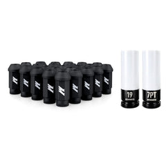 Mishimoto - Mishimoto Steel Locking Lug Nuts M14x1.5 24pc Set Black - Demon Performance