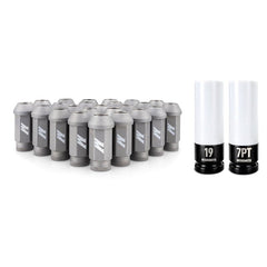 Mishimoto - Mishimoto Steel Locking Lug Nuts M14x1.5 24pc Set Silver - Demon Performance