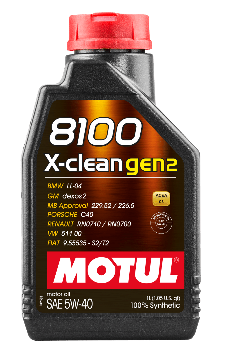Motul - Motul 1L Synthetic Engine Oil 8100 X - CLEAN Gen 2 5W40 - Demon Performance