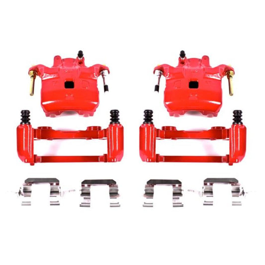 PowerStop - Power Stop 03 - 05 Infiniti G35 Front Red Calipers w/Brackets - Pair - Demon Performance