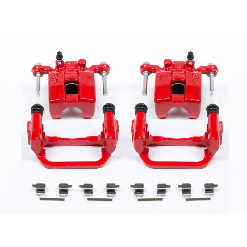 PowerStop - Power Stop 03 - 05 Infiniti G35 Rear Red Calipers w/Brackets - Pair - Demon Performance