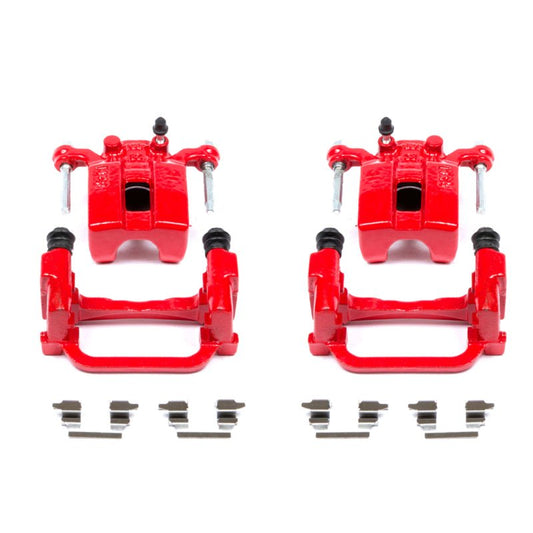 PowerStop - Power Stop 05 - 08 Infiniti G35 Rear Red Calipers w/Brackets - Pair - Demon Performance