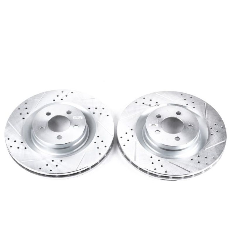 PowerStop - Power Stop 05 - 10 Chrysler 300 Front Evolution Drilled & Slotted Rotors - Pair - Demon Performance