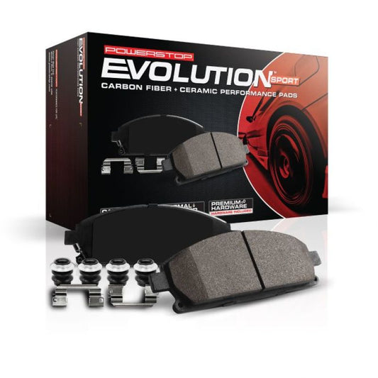 PowerStop - Power Stop 05 - 10 Chrysler 300 Front Z23 Evolution Sport Brake Pads w/Hardware - Demon Performance