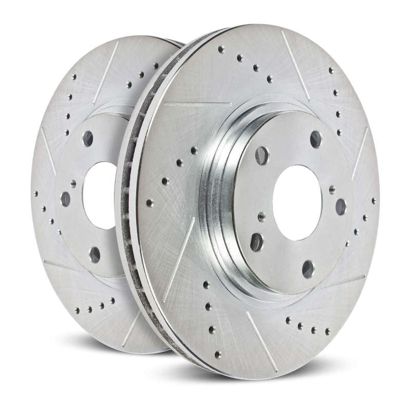 PowerStop - Power Stop 07 - 09 Chrysler Aspen Front Evolution Drilled & Slotted Rotors - Pair - Demon Performance