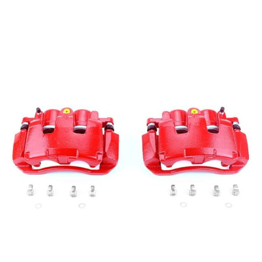 PowerStop - Power Stop 07 - 09 Chrysler Aspen Front Red Calipers w/Brackets - Pair - Demon Performance