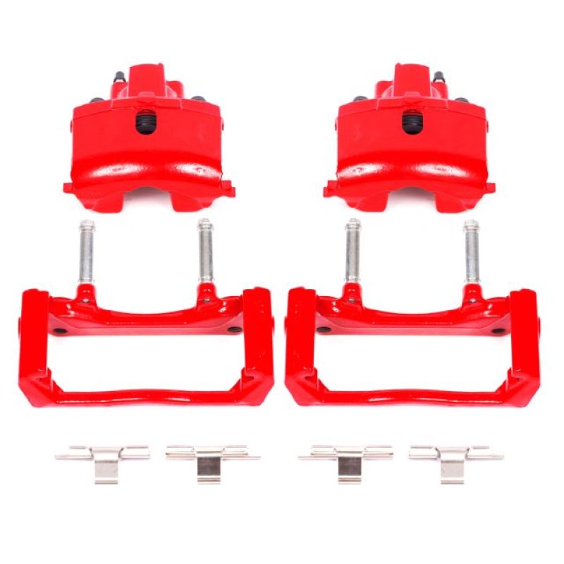 PowerStop - Power Stop 07 - 09 Chrysler Aspen Rear Red Calipers w/Brackets - Pair - Demon Performance