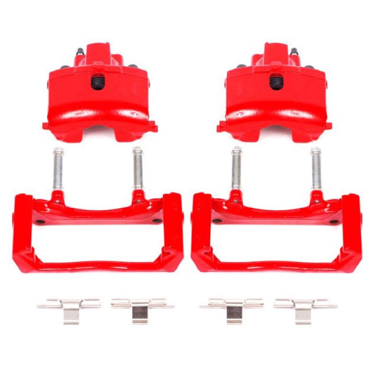 PowerStop - Power Stop 07 - 09 Chrysler Aspen Rear Red Calipers w/Brackets - Pair - Demon Performance