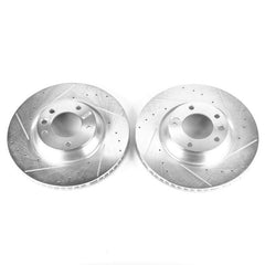 PowerStop - Power Stop 07 - 15 Audi Q7 Front Evolution Drilled & Slotted Rotors - Pair - Demon Performance