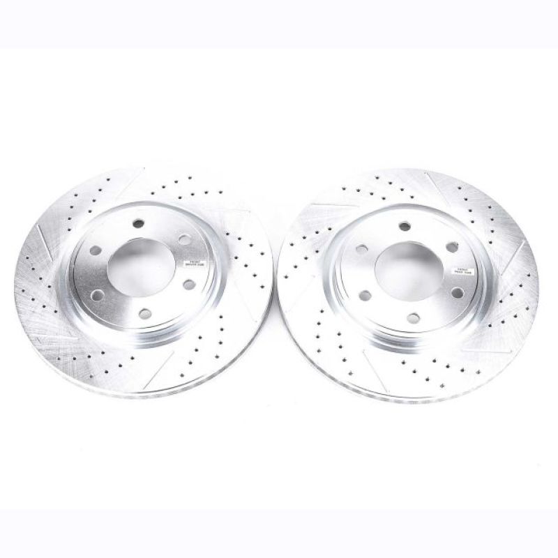 PowerStop - Power Stop 08 - 10 Infiniti QX56 Front Evolution Drilled & Slotted Rotors - Pair - Demon Performance
