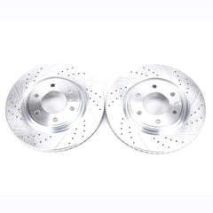 PowerStop - Power Stop 08 - 10 Infiniti QX56 Front Evolution Drilled & Slotted Rotors - Pair - Demon Performance