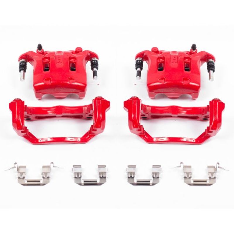 PowerStop - Power Stop 08 - 12 Infiniti EX35 Front Red Calipers w/Brackets - Pair - Demon Performance