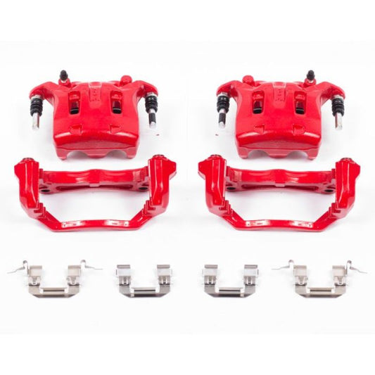 PowerStop - Power Stop 08 - 12 Infiniti EX35 Front Red Calipers w/Brackets - Pair - Demon Performance