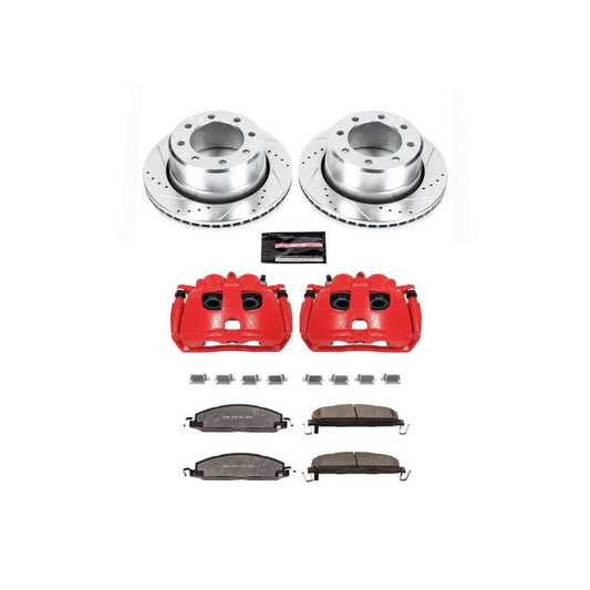 PowerStop - Power Stop 09 - 10 Dodge Ram 2500 Rear Z36 Truck & Tow Kit w/Cals - Demon Performance