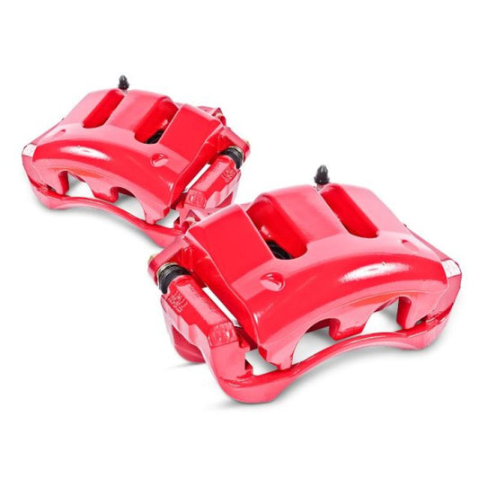 PowerStop - Power Stop 11-17 Dodge Durango Rear Red Calipers w/Brackets - Pair - Demon Performance