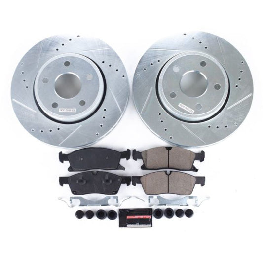 PowerStop - Power Stop 11 - 19 Dodge Durango Front Z23 Evolution Sport Brake Kit - Demon Performance