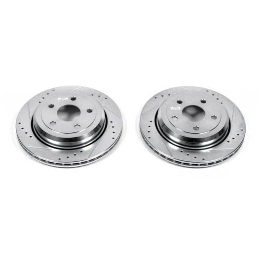 PowerStop - Power Stop 11 - 19 Dodge Durango Rear Evolution Drilled & Slotted Rotors - Pair - Demon Performance