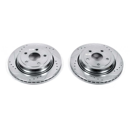 PowerStop - Power Stop 11 - 19 Dodge Durango Rear Evolution Drilled & Slotted Rotors - Pair - Demon Performance