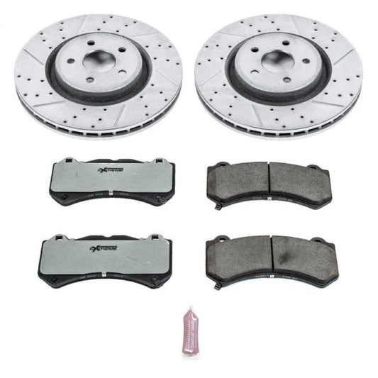 PowerStop - Power Stop 12 - 20 Jeep Grand Cherokee Front Z26 Street Brake Kit - Demon Performance