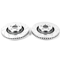 PowerStop - Power Stop 15 - 19 Ford Mustang Front Evolution Drilled & Slotted Rotors - Pair - Demon Performance