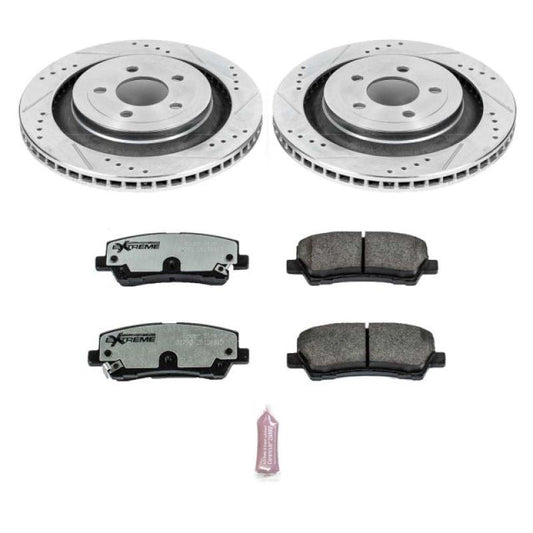 PowerStop - Power Stop 15 - 19 Ford Mustang Rear Z26 Street Warrior Brake Kit - Demon Performance