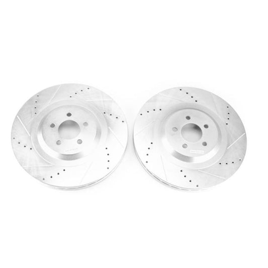 PowerStop - Power Stop 15 - 20 Dodge Charger Front Drilled & Slotted Rotor - Pair - Demon Performance
