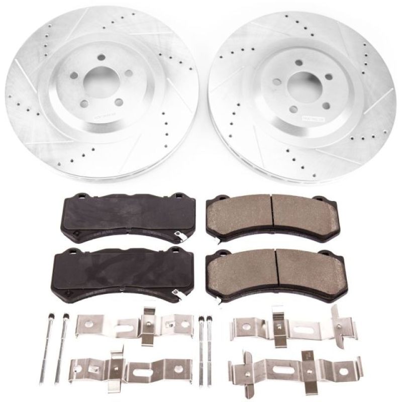 PowerStop - Power Stop 15 - 20 Dodge Charger Front Z23 Evolution Brake Kit - Demon Performance