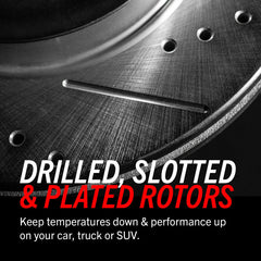 PowerStop - Power Stop 15 - 22 Ford Mustang Front Drilled & Slotted Rotor - Pair - Demon Performance