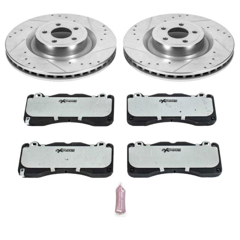 PowerStop - Power Stop 15 - 22 Ford Mustang Front Z26 Street Brake Kit - Demon Performance