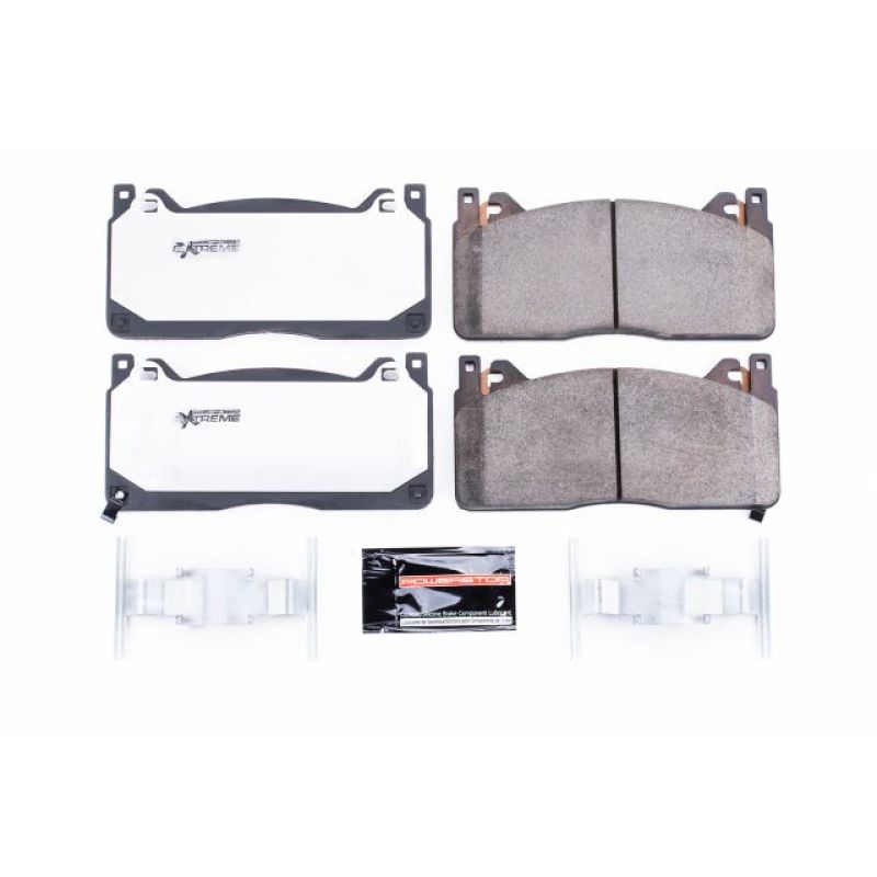 PowerStop - Power Stop 16 - 19 Ford Mustang Front Z26 Extreme Street Brake Pads w/Hardware - Demon Performance