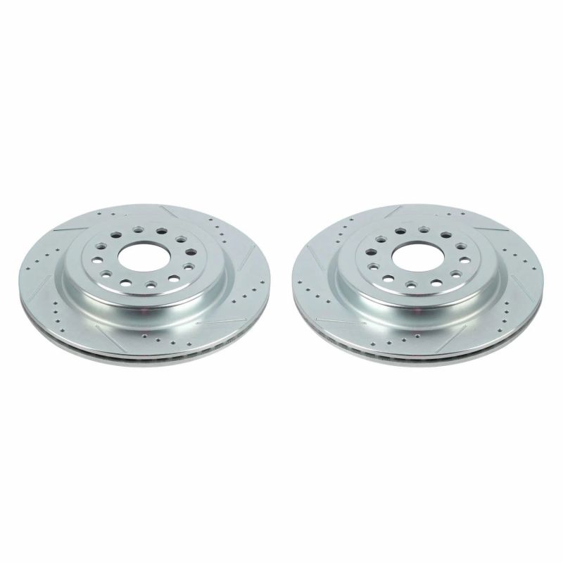 PowerStop - Power Stop 19 - 20 Ram 1500 Rear Evolution Drilled & Slotted Rotors - Pair - Demon Performance