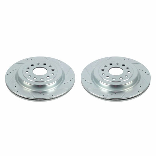 PowerStop - Power Stop 19 - 20 Ram 1500 Rear Evolution Drilled & Slotted Rotors - Pair - Demon Performance